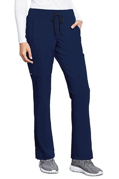 Motion by Barco Scrub Pants Claire Cargo in Navy at Parker's Clothing and Shoes.