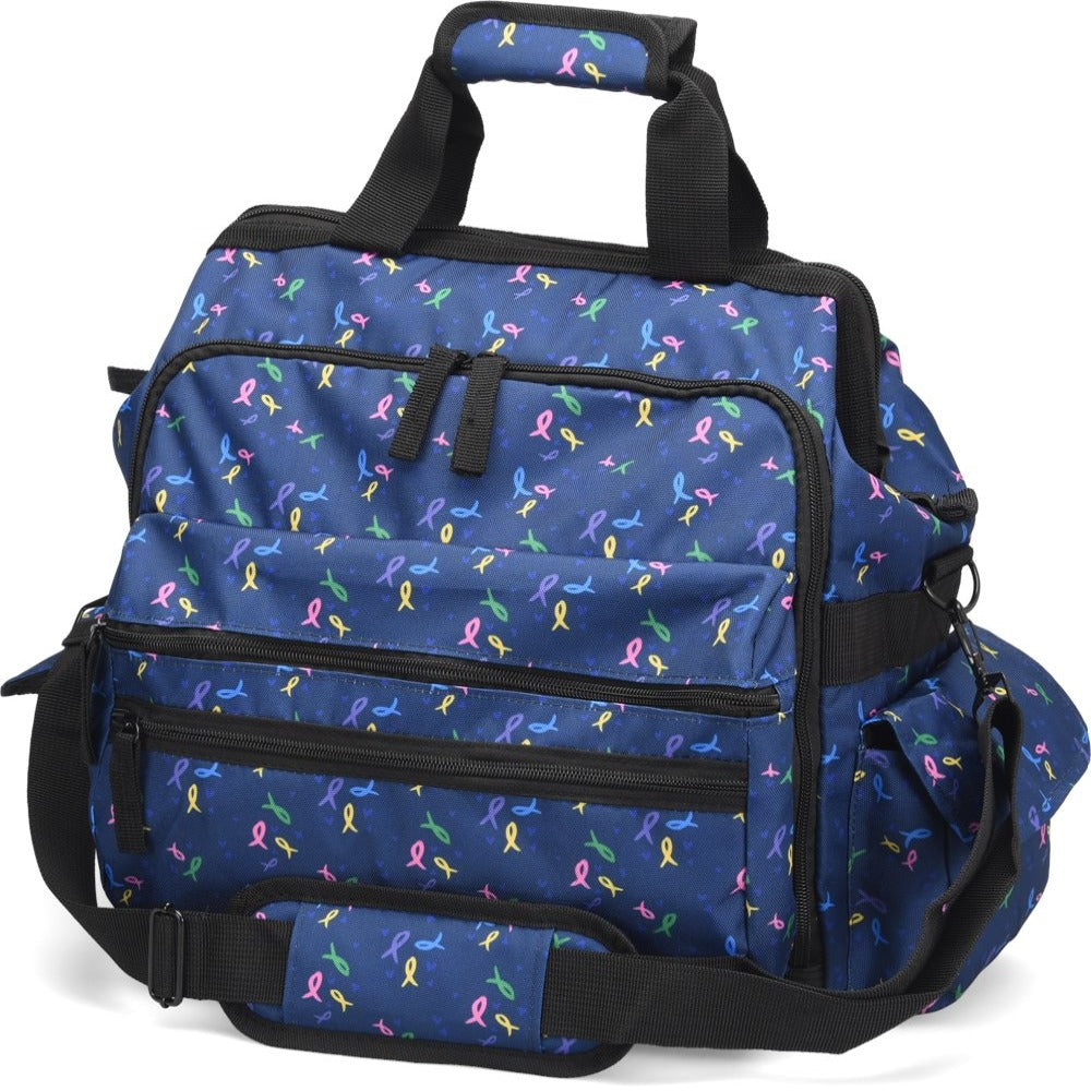 Nurse Mates Ultimate Nursing Bag in Ribbons and Hearts at Parker's Clothing & Scrubs.