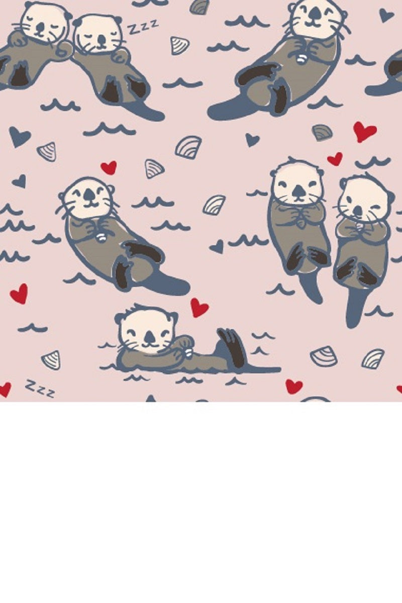 Cutieful Moderate Compression Socks 10-18 MMhg Animal Print Otters at Parker's Clothing & Scrubs.