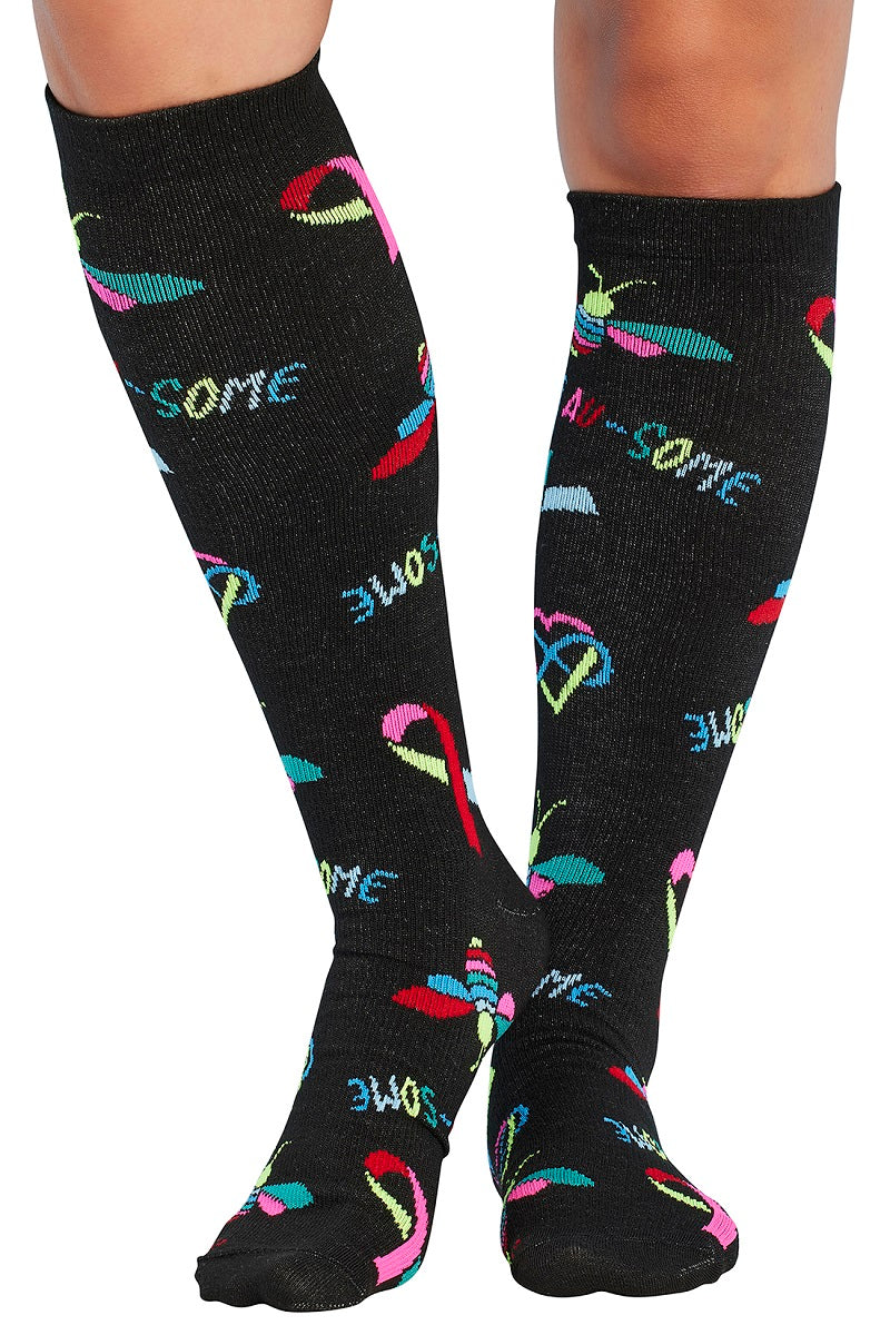 Cherokee Print Support Mild Compression Socks 8-12 mmHg Be Au Some at Parker's Clothing & Scrubs