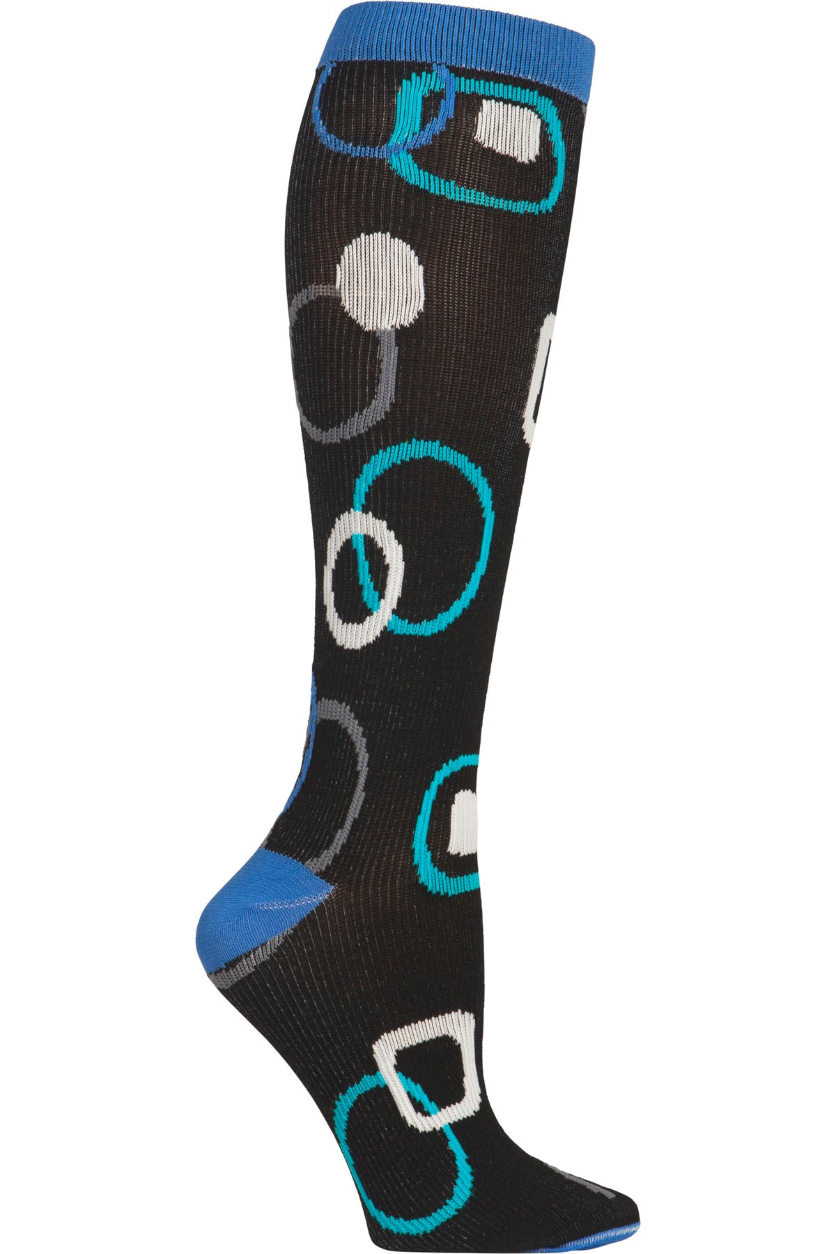 Cherokee Print Support Mild Compression Socks 8-12 mmHg Electric Geo at Parker's Clothing & Scrubs