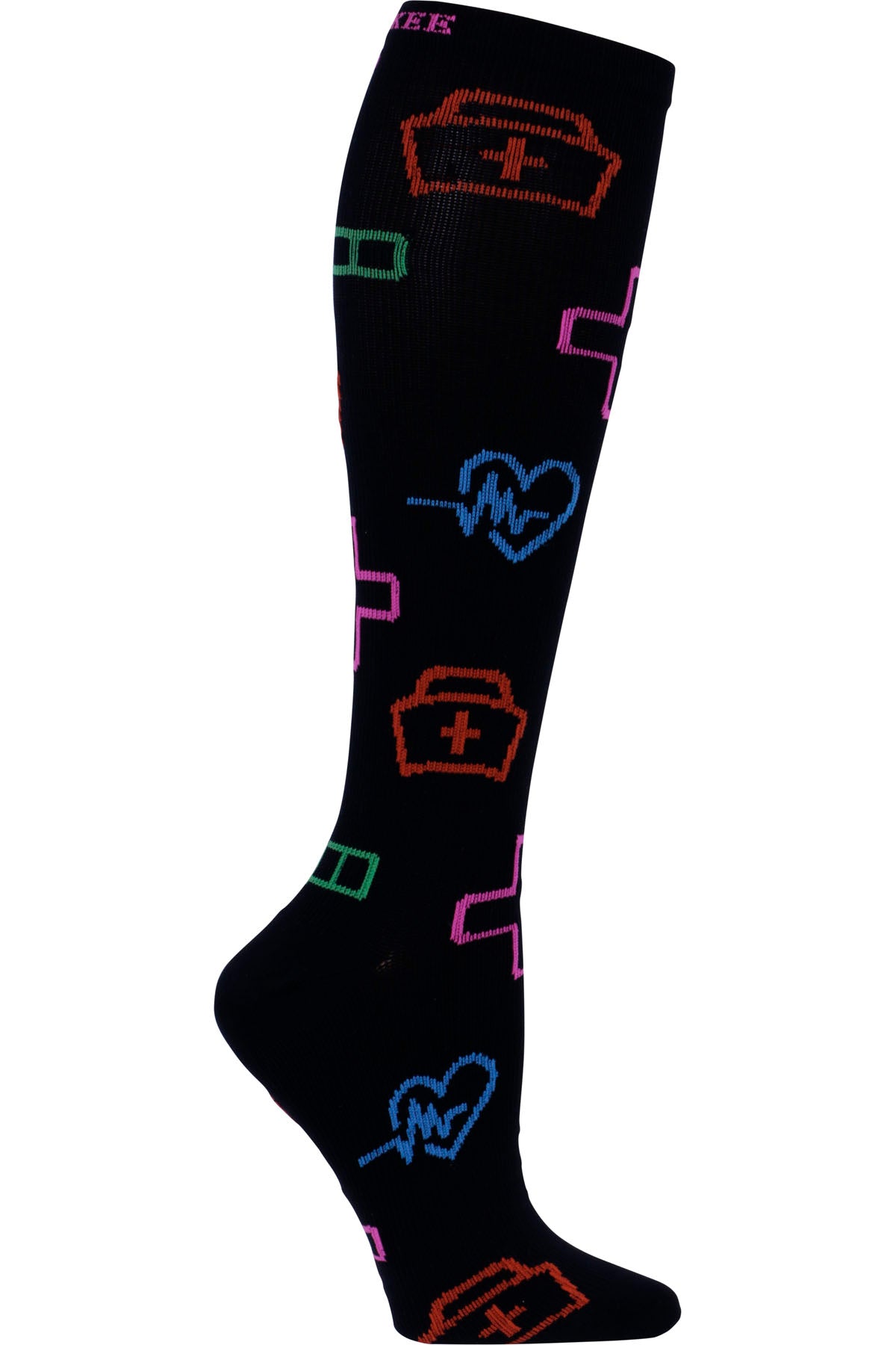 Cherokee Print Support Mild Compression Socks 8-12 mmHg I Call The Shots at Parker's Clothing & Scrubs