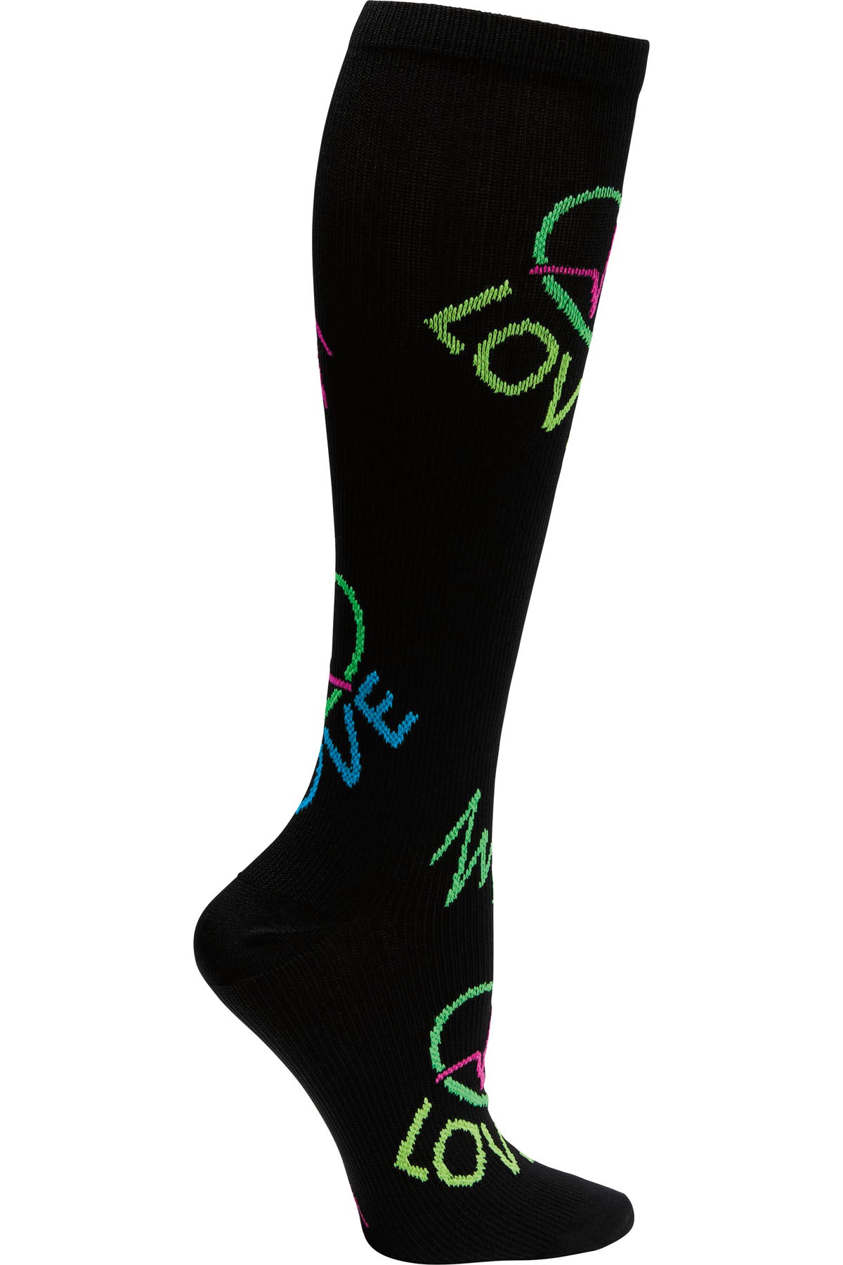 Cherokee Print Support Mild Compression Socks 8-12 mmHg Love Lines at Parker's Clothing & Scrubs