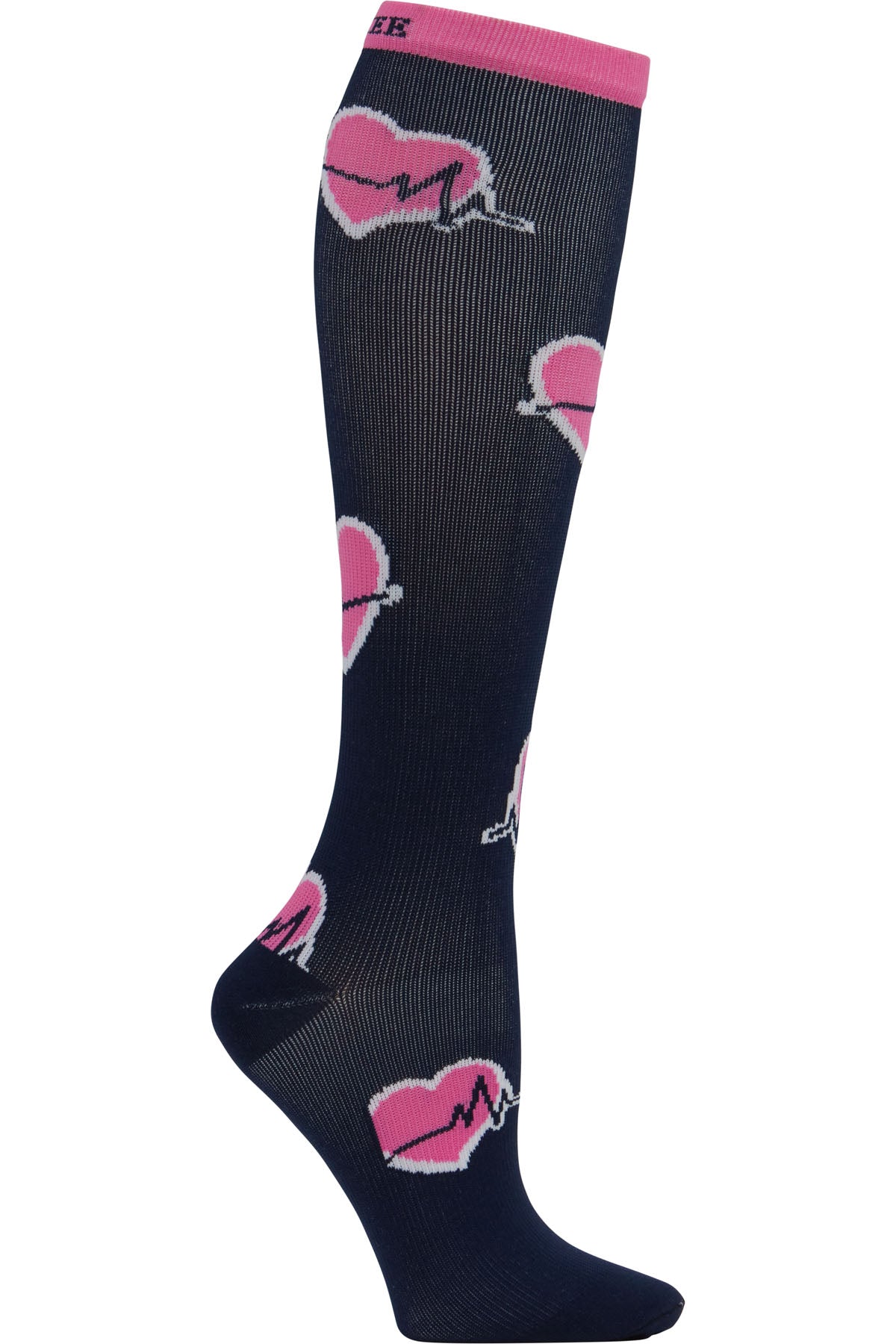 Cherokee Plus Print Support Mild Compression Socks Wide Calf 8-12 mmHg Trauma Queen at Parker's Clothing & Scrubs.