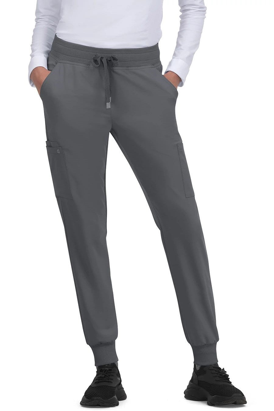 koi Scrub Pants Cureology Pulse Petite Jogger in Pewter at Parker's Clothing and Shoes.