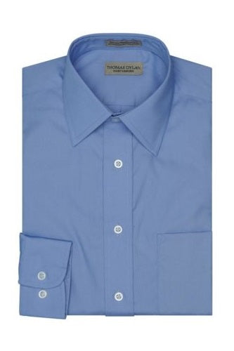 Thomas Dylan Dress Shirt Spread Collar in Blue at Parker's Clothing & Scrubs.