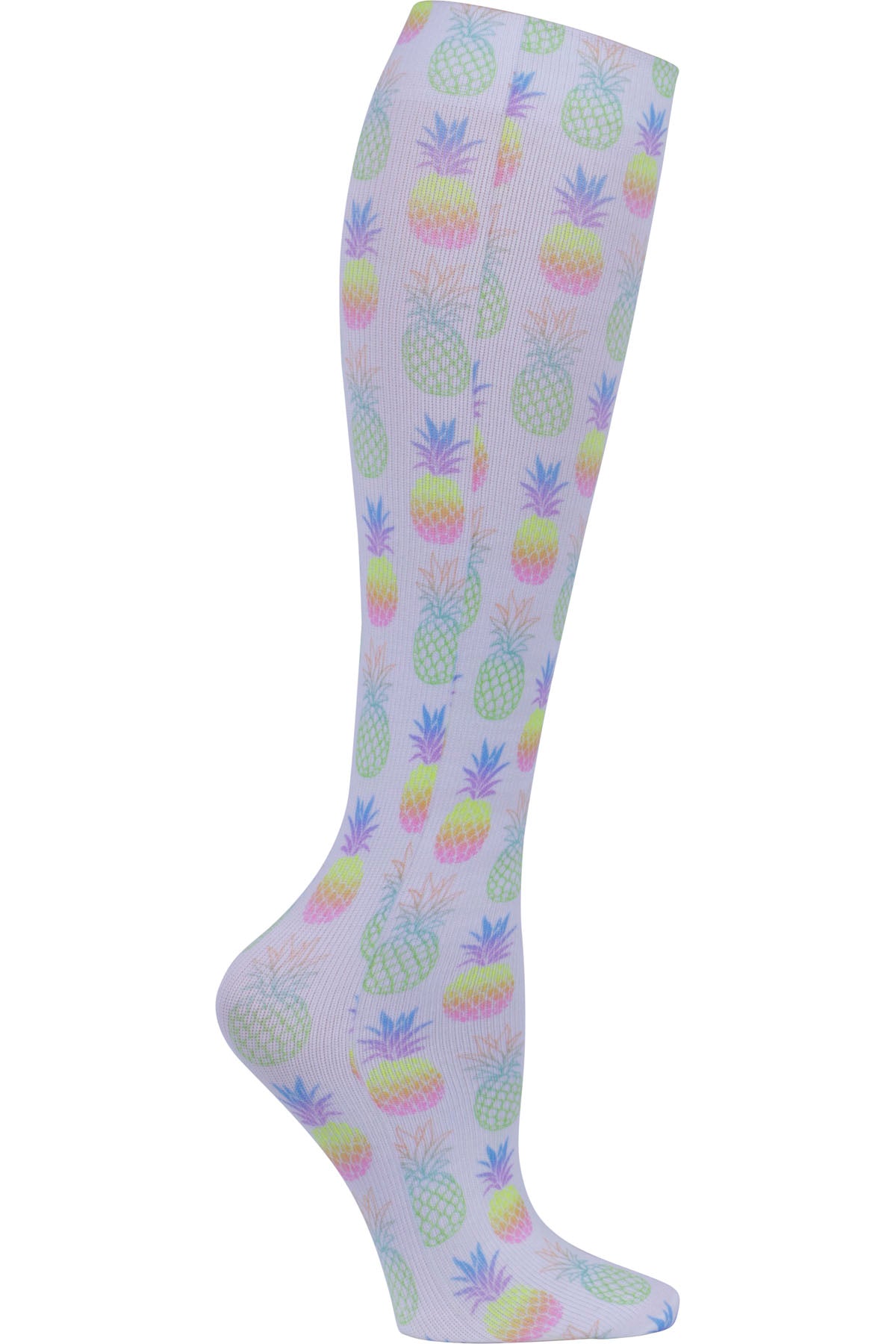 Celeste Stein Mild Compression Socks 8-15 mmHG Popping Pineapples at Parker's Clothing & Scrubs.