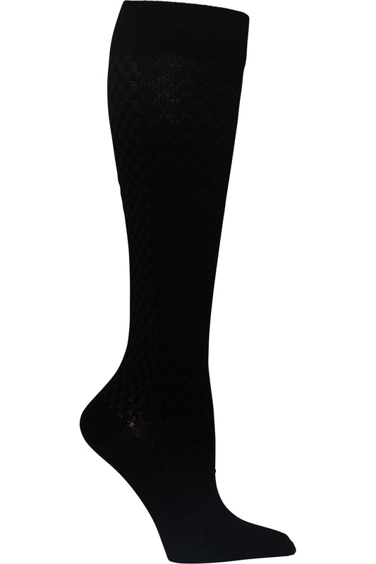 Cherokee Plus Size Mild Compression Extra Wide Calf Socks True Support 10-15 mmHg in Black at Parker's Clothing & Scrubs.