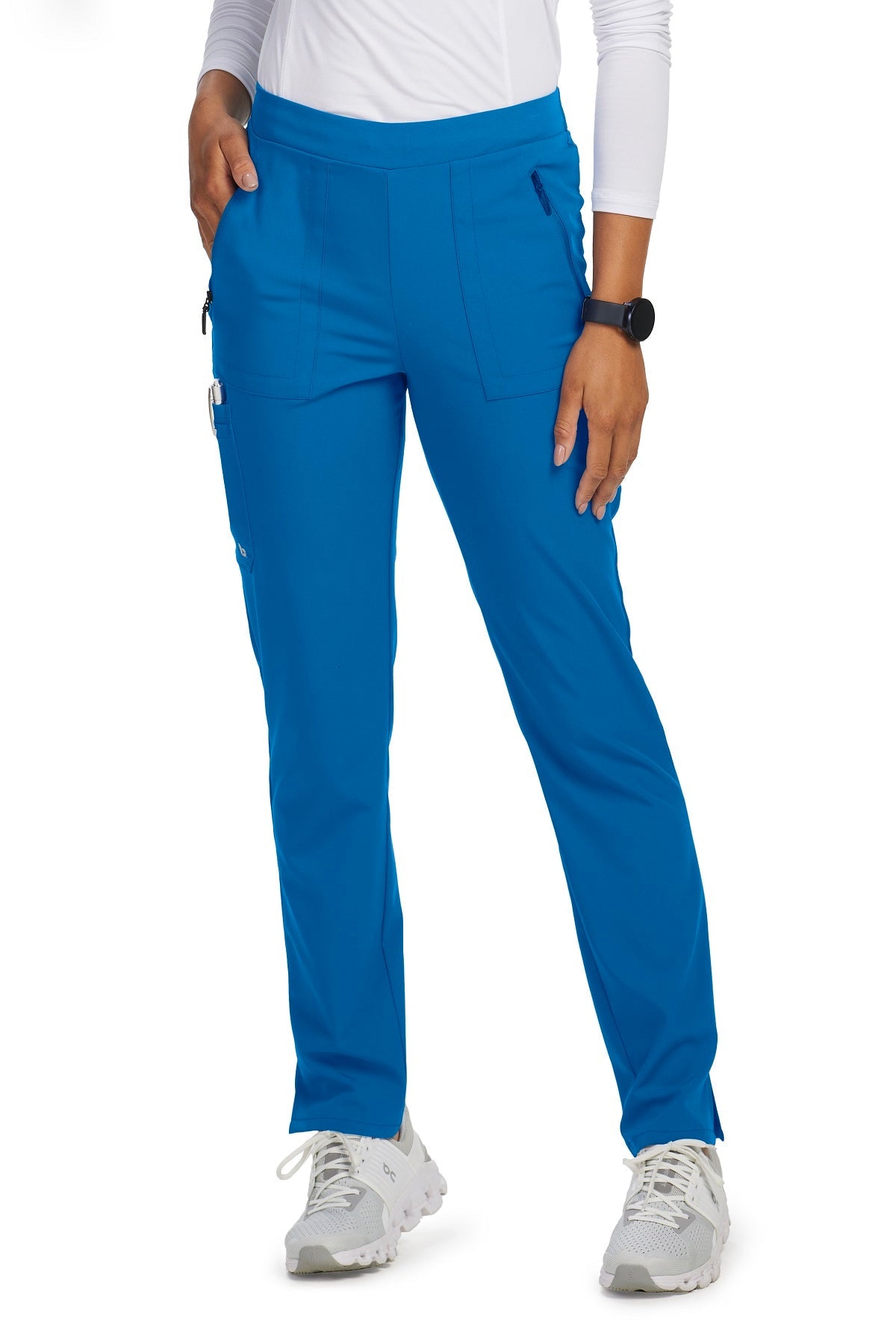 Barco Unify Petite Scrub Pants Purpose 5 Pocket in New Royal at Parker's Clothing and Shoes.