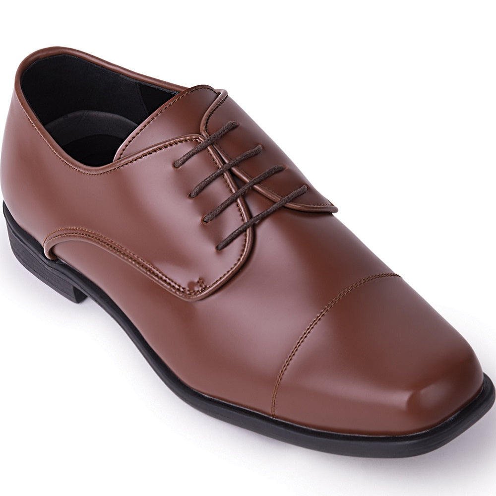 Jim's Formal Wear Rental Shoes Oxford in Cognac at Parker's Clothing and Shoes.