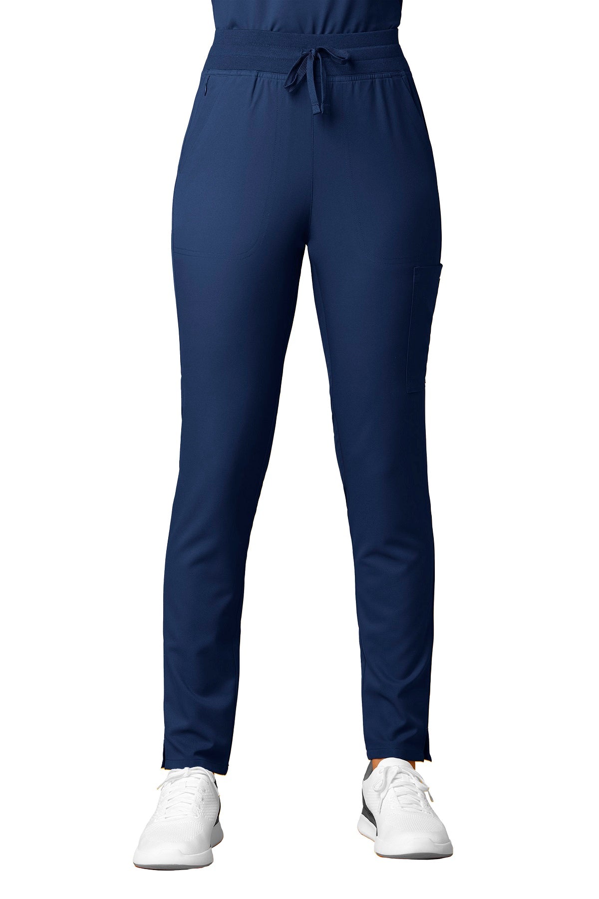 WonderWink Scrub Pants Thrive Cargo Straight Slim regular length in navy at Parker's Clothing & Scrubs.