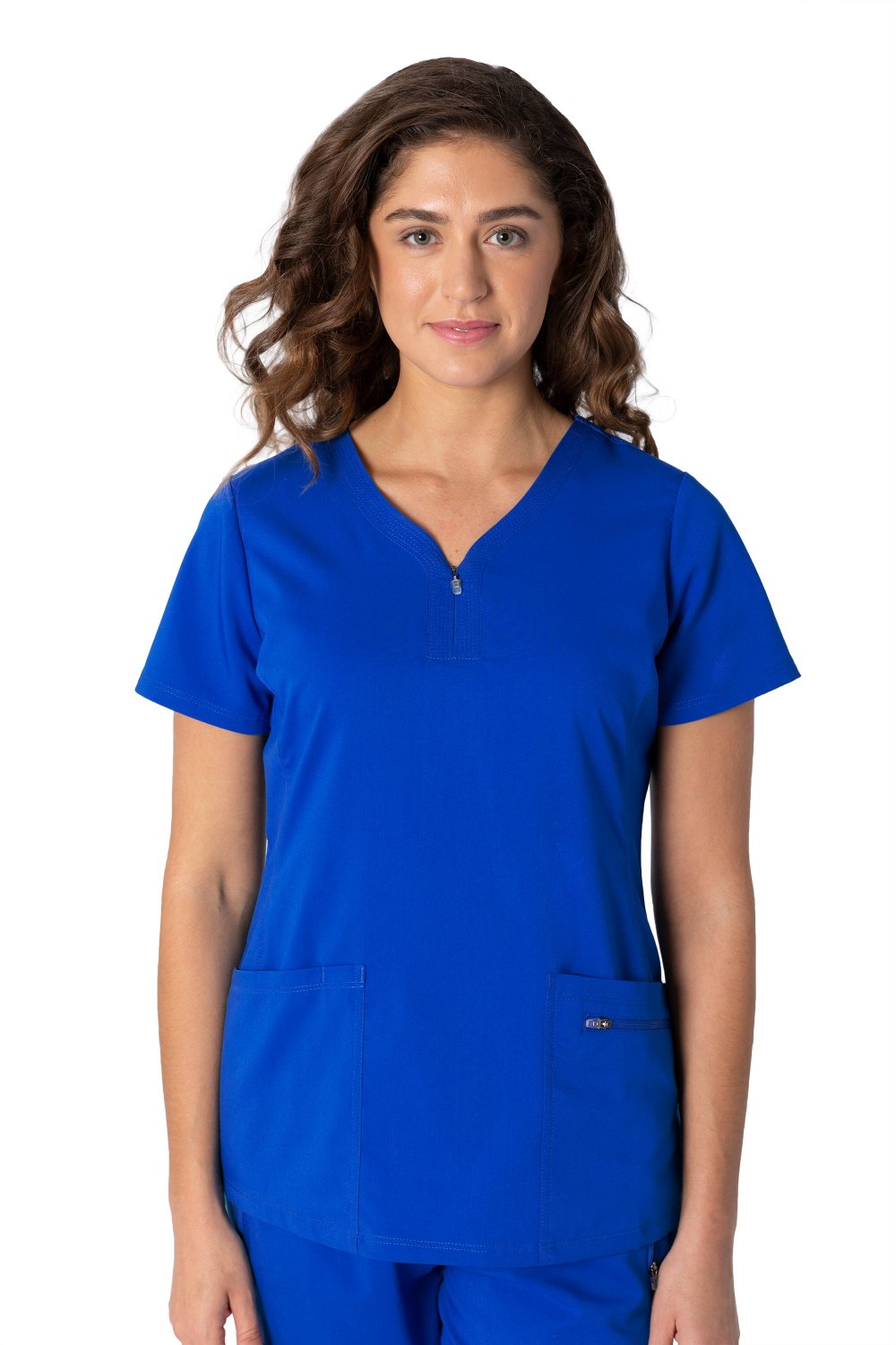 Healing Hands 2341 Purple Label Jeni Scrub Top in Galaxy Blue at Parker's Clothing & Scrubs.