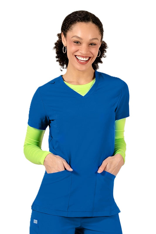 IRG Scrub Top EPIC V Neck 4801 in royal blue available at Parker's Clothing & Scrubs and online at parkersclothing.com.