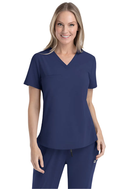 IRG Scrub Top EPIC Tuck in 4803 in navy at Parker's Clothing & Scrubs and online at parkersclothing.com.