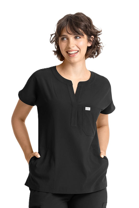 IRG EPIC Scrub Top Dolman 3 Pocket item 4804 in black at Parker's Clothing & Scrubs.