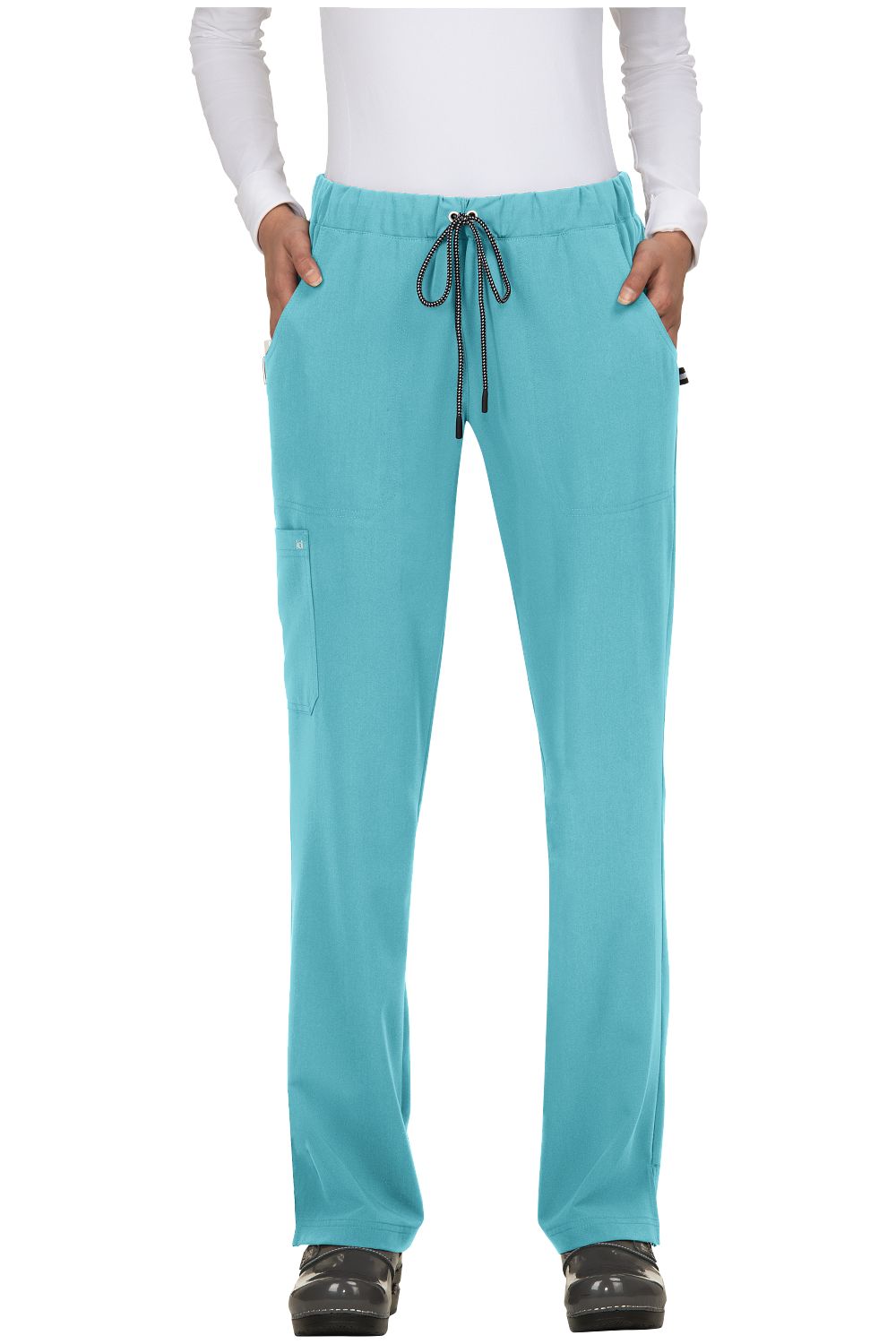 Koi Scrub Pant Next Gen Everyday Hero in Sea Glass at Parker's Clothing & Scrubs.