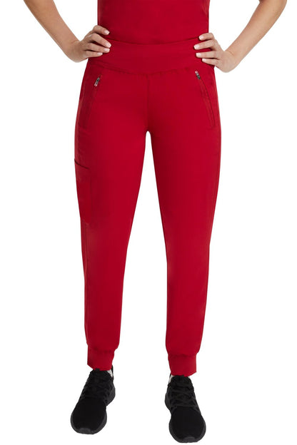 Healing Hands 9233 Tara jogger Clearance Sale Scrub Pant Purple Label in red at Parker's Clothing & Scrubs.