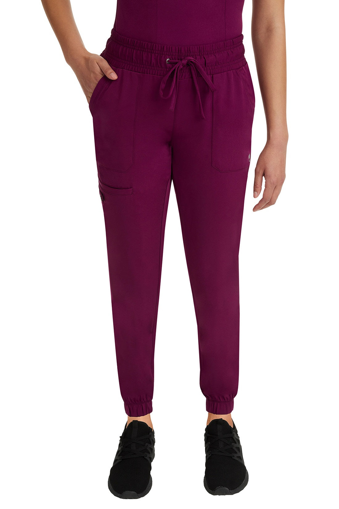 Healing Hands Clearance Sale Jogger Scrub Pants HH Works Renee in Wine at Parker's Clothing and Shoes.