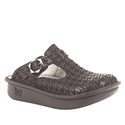 Alegria Classic Houndstooth Maxi Clog available at Parker's Clothing & Scrubs.