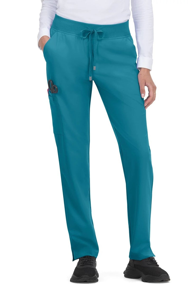 koi Scrub Pants Cureology Atria in Petite Teal at Parker's Clothing and Shoes.