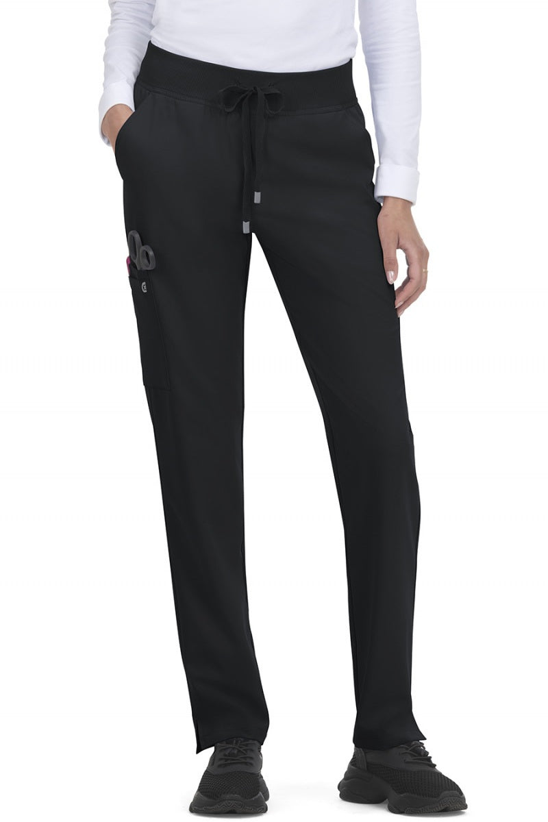 koi C701 Scrub Pants Cureology Atria in black at Parker's Clothing & Scrubs.