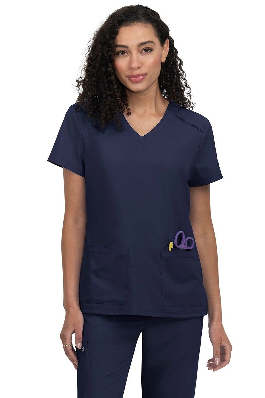 koi Scrub Top Cureology Cardi in Navy at Parker's Clothing and Shoes.