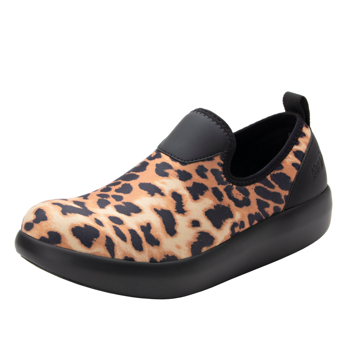 Alegria Eden Shoe in Leopard Pattern at Parker's Clothing & Scrubs.