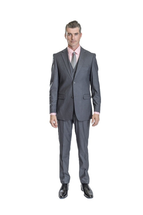 Men's Suit Superior 150 Wool Feel in Grey at Parker's Clothing & Scrubs.