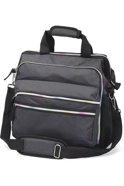 Nurse Mates Ultimate Nursing Bag in Charcoal Rainbow at Parker's Clothing & Scrubs.