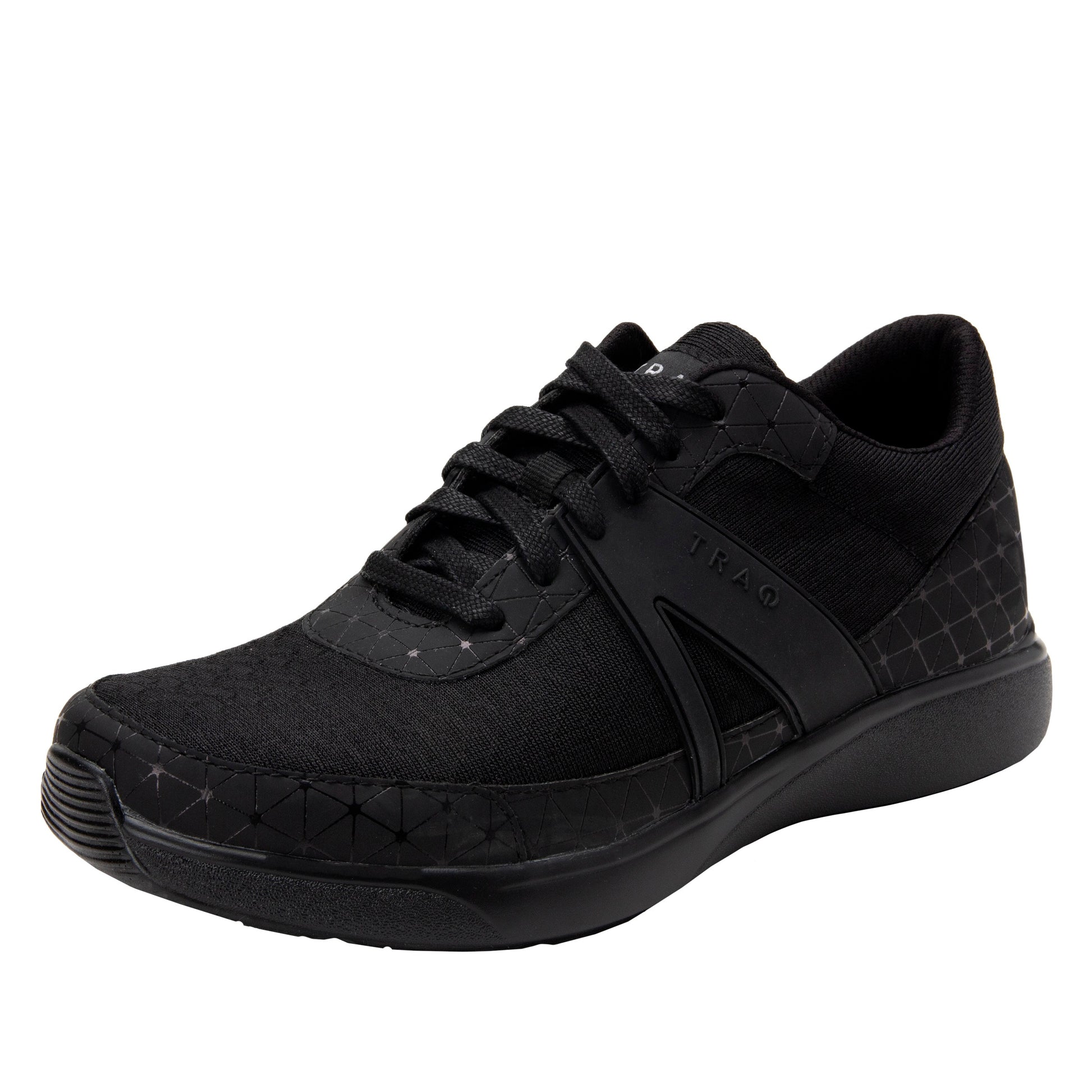 Black sneaker on a white background
