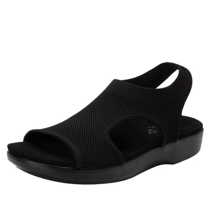 Traq Qeen by Alegria Sale Shoe Sandal in Black Out at Parker's Clothing & Scrubs.