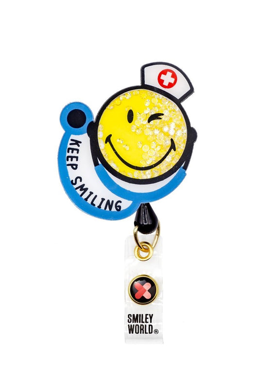 Dr. Smiley koi SmileyWorld Shaker Badge Reel at Parker's Clothing and Shoes.