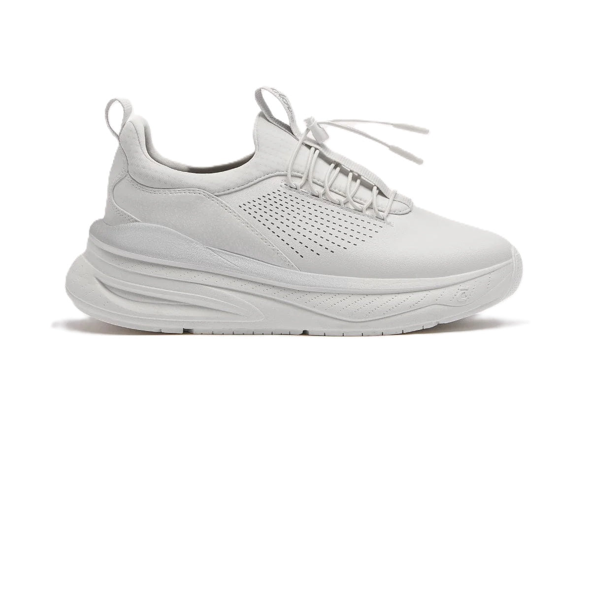 Clove Forte Supercush nursing shoe in Brilliant White — waterproof, dual-density foam cushioning
