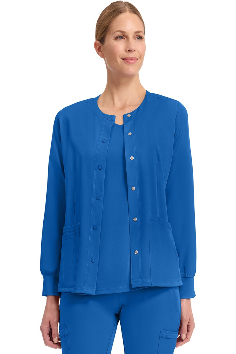 Healing Hands Scrubs HH Works Megan Scrub Jacket 5500 in Royal Blue. 