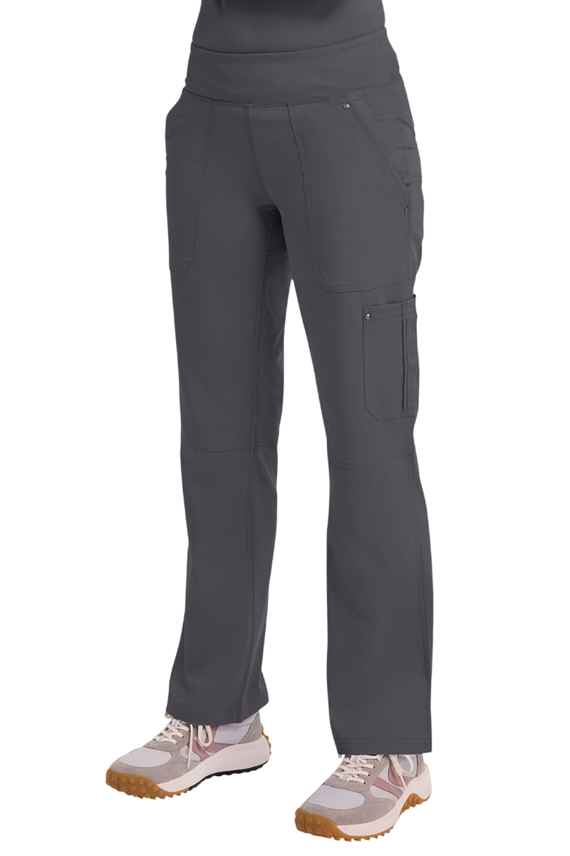Healing Hands Purple Label Tori 9133 women's straight leg scrub pants in pewter grey - premium quality medical uniform pants.
