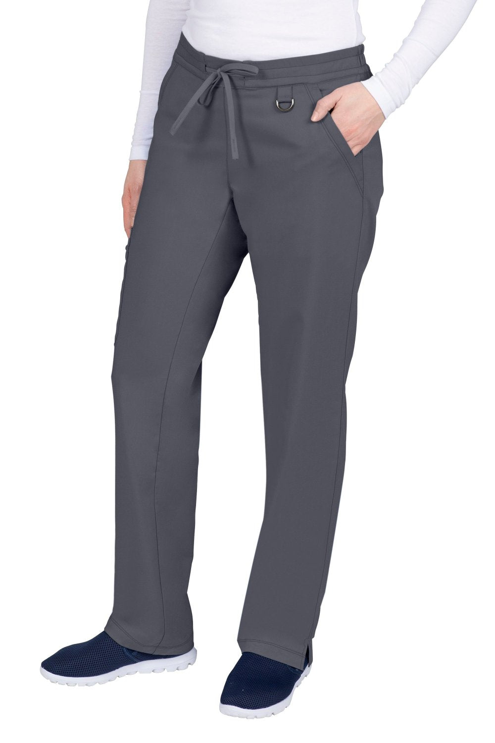 Healing Hands Purple Label Tamara scrub pants style 9181 in pewter grey - premium poly-rayon-spandex medical scrubs for healthcare professionals.