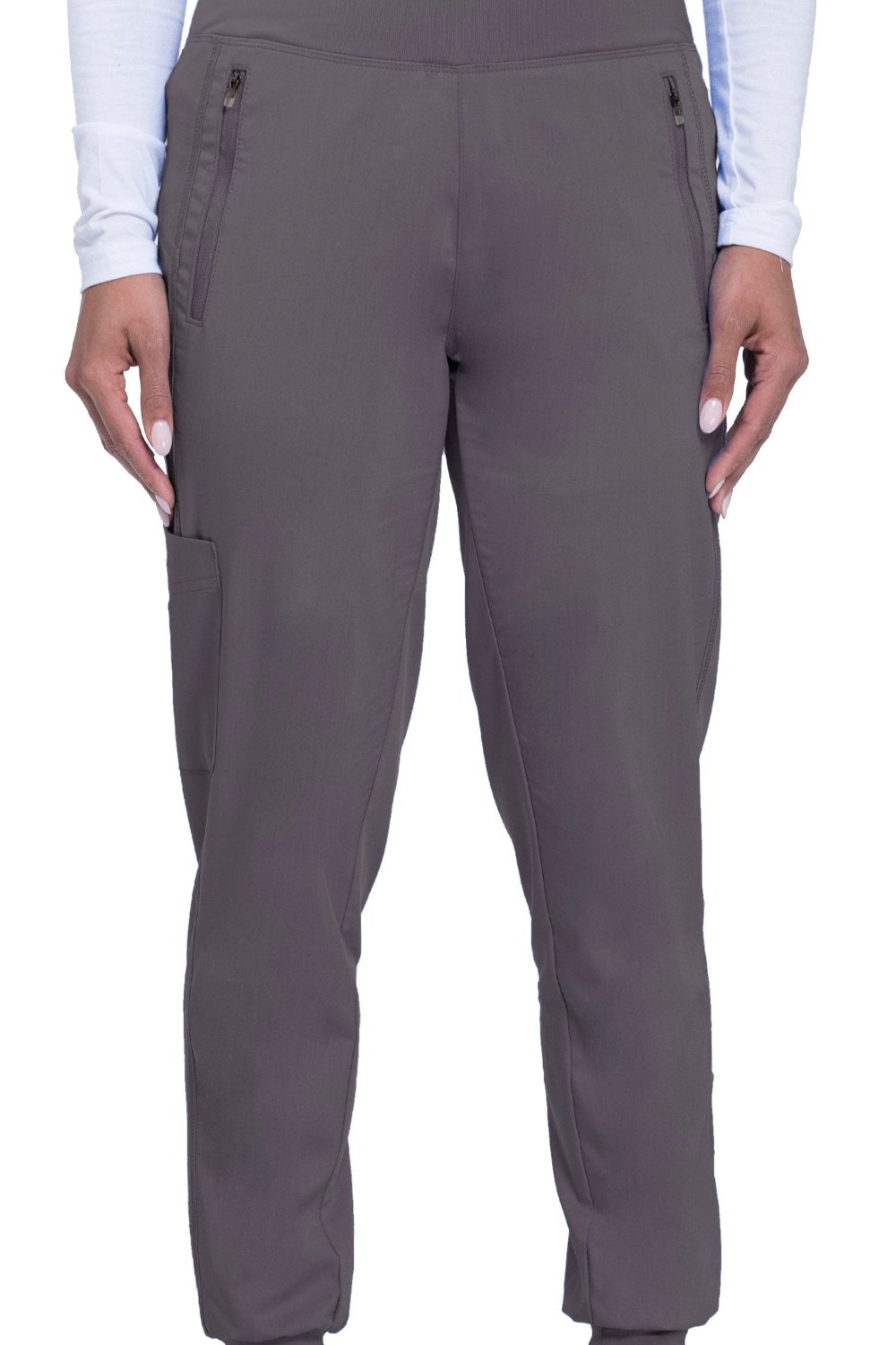 Healing Hands 9233 Tara jogger Clearance Sale Scrub Pant Purple Label in pewter grey at Parker's Clothing & Scrubs.