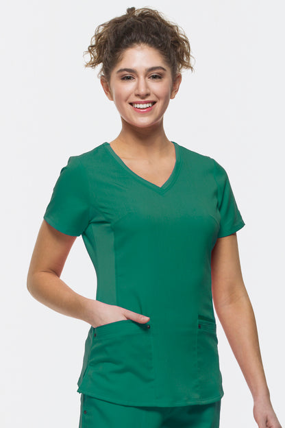 Healing Hands 2245 Purple Label Juliet Scrub Top in Hunter Green