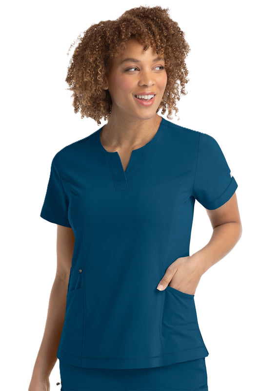 IRG EPIC 4802 Women's Notched Crew Neck Scrub Top