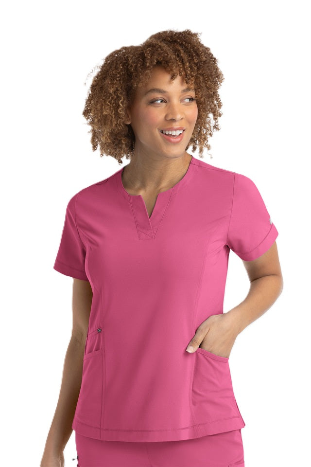 IRG EPIC 4802 Women's Notched Crew Neck Scrub Top | Princess Seams | XXS-3XL