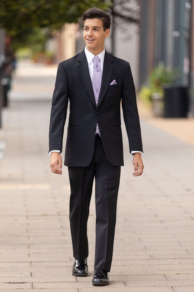 Jim's Formal Wear Stephen Geoffrey Emerson Black Tuxedo – Modern Fit
