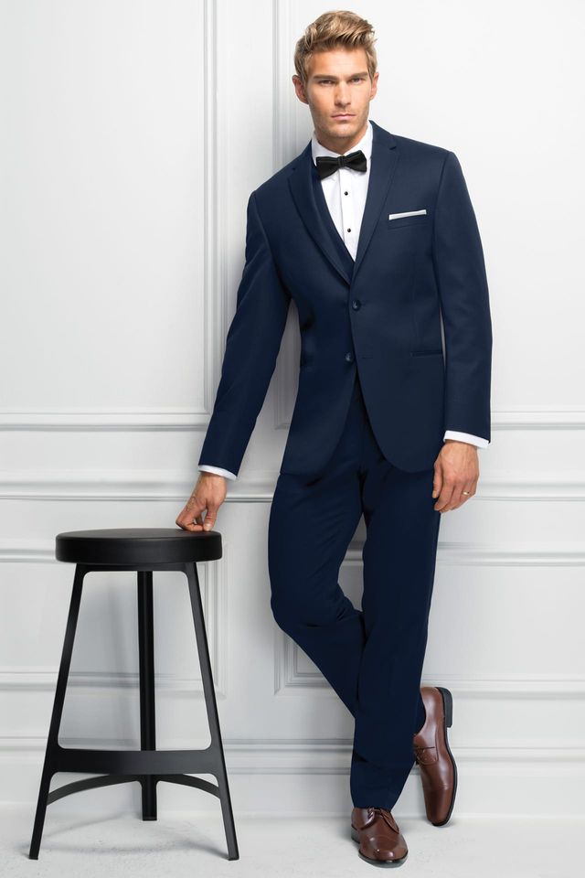 Jim's Formal Wear Michael Kors Sterling Navy Tuxedo – Slim Fit

