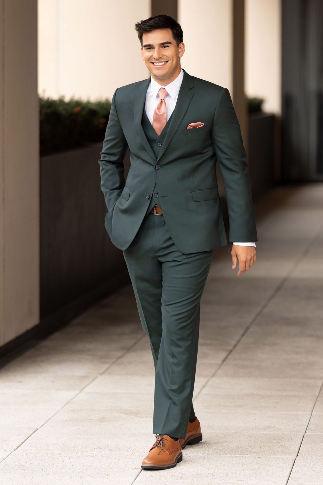 Jim's Formal Wear Ike Behar Luka Hunter Green Tuxedo – Slim Fit
