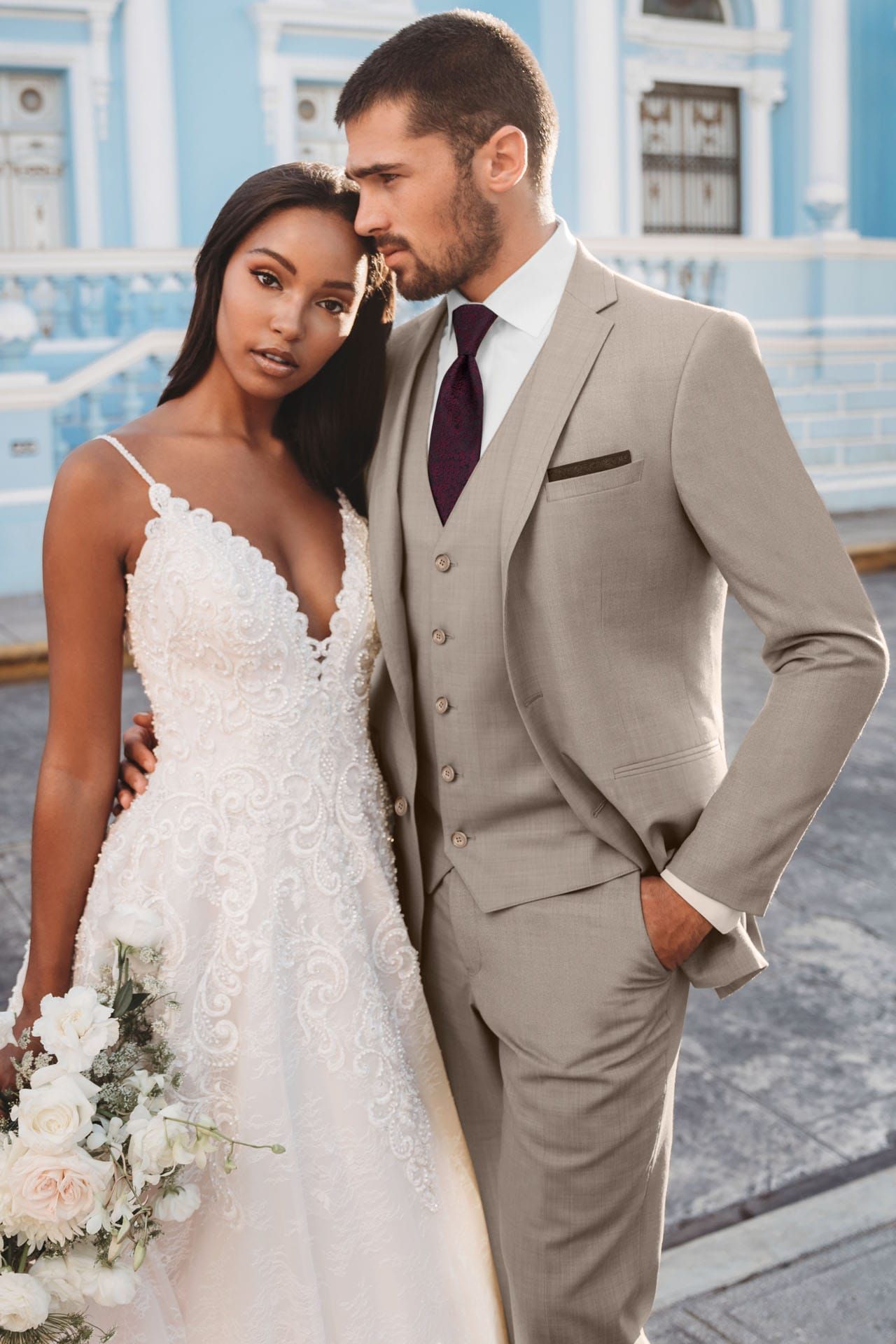 Jim's Formal Wear Allure Brunswick Sand Tuxedo – Slim Fit
