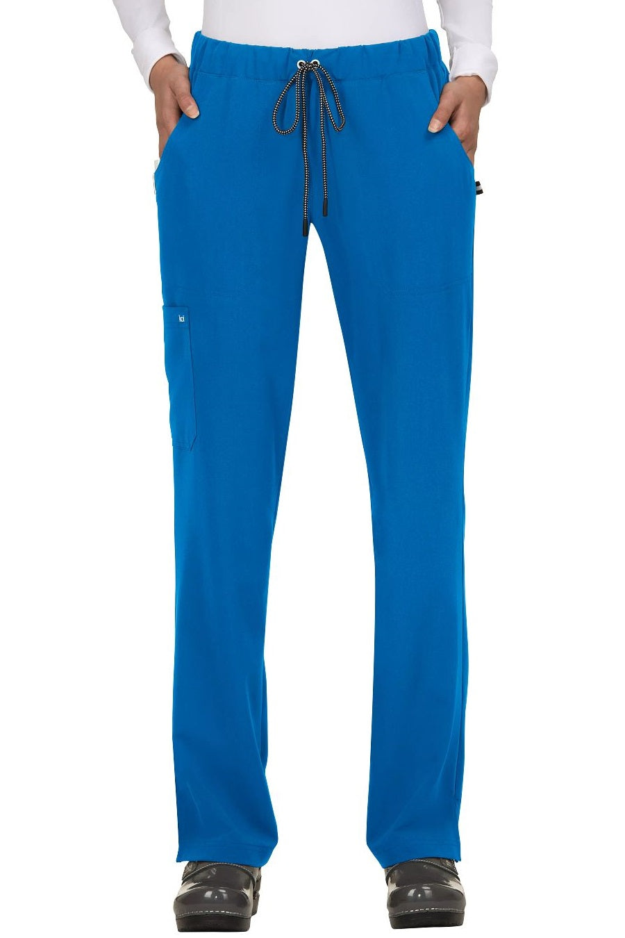 Koi Next Gen Everyday Hero 739 straight leg scrub pants in Royal Blue – wrinkle-resistant medical scrubs for nurses and healthcare professionals.
