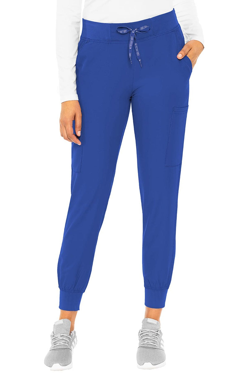 Med Couture Insight Jogger 2711 scrub pants in Royal Blue - contemporary jogger scrubs with moisture-wicking fabric and ribbed cuffs
