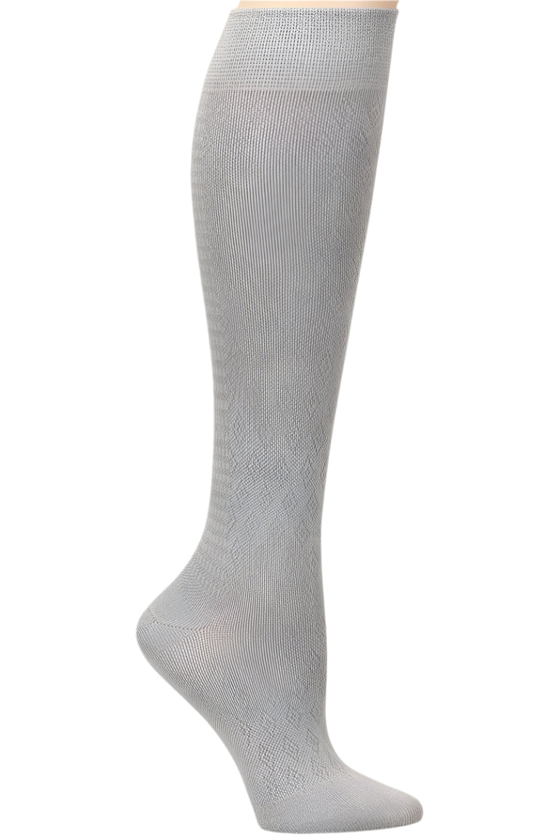 Nurse Mates bamboo compression socks 12-14 mmHg regular calf grey - sustainable eco-friendly graduated compression footwear for nurses healthcare professionals up to 17 inch calf - moisture-wicking antimicrobial support socks.