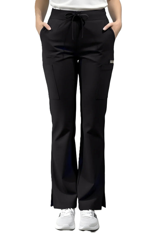 Astro Orla 2123 Women's Mini Flare Leg Scrub Pants in Black
