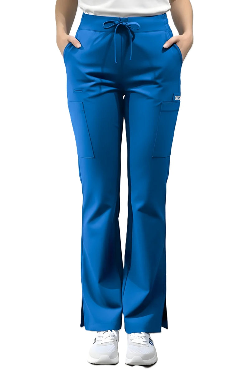 Astro Orla 2123 Women's Mini Flare Leg Scrub Pants in Royal Blue
