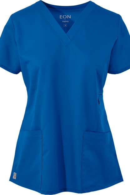 Maevn Scrub Top Eon V-Neck in Royal 1708 at Parker's Clothing & Scrubs.